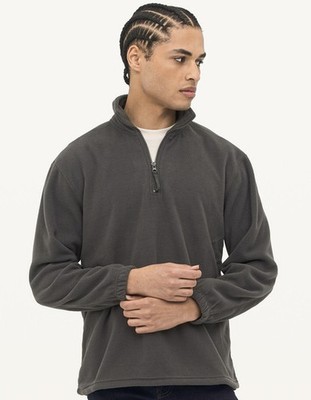 Herren Fleece Pullover Fleecepullover Half-Zip Stehkragen 300g Regular S bis 5XL