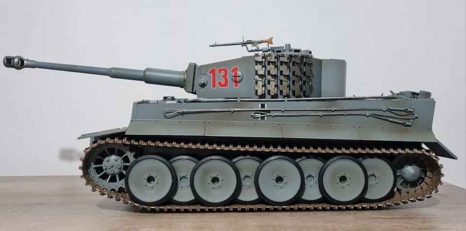 Torro RC Panzer Tiger 1, Grau, IR Schuss, Maßstab 1:16 - Bild 4 von 4