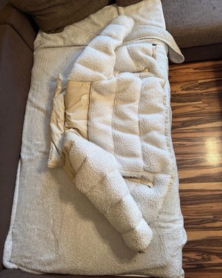 The North Face Sherpa Nuptse Creme Jacke Gr M