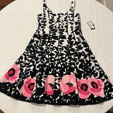 Nine West Fit and Flare Dress 6 Candy Tutu Floral Summer Party NWT