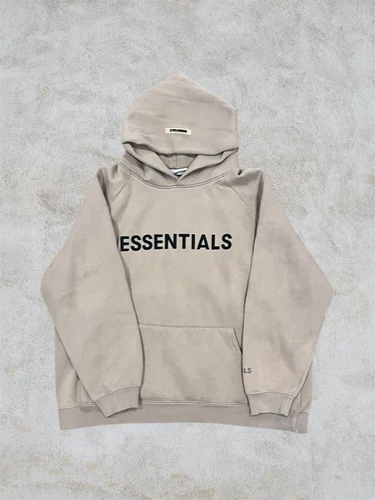 FEAR OF GOD Felpa con cappuccio Essentials "Tan" taglia XL spedizione gratuita