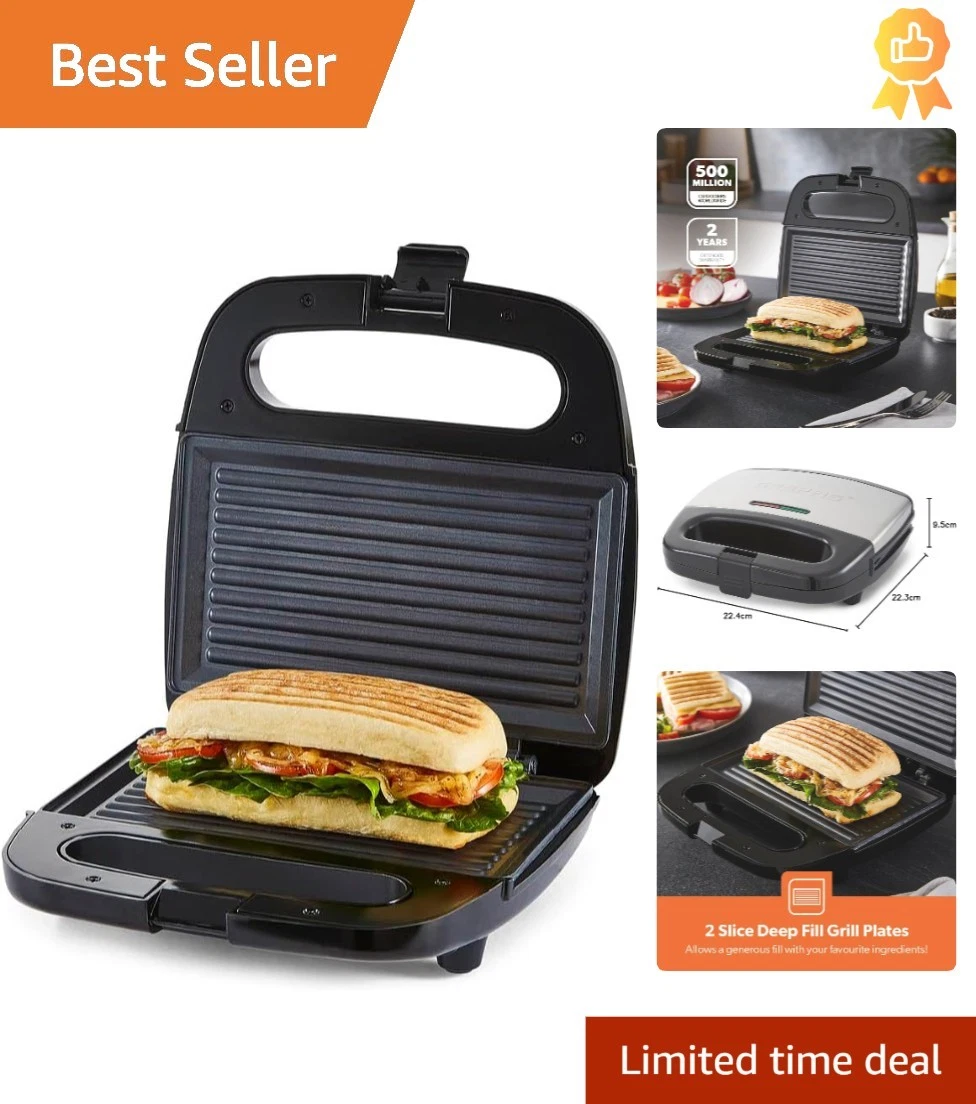 Versatile 2-in-1 Sandwich Press & Grill 750W Non-Stick Panini Maker for Home Use
Opens in a new wind