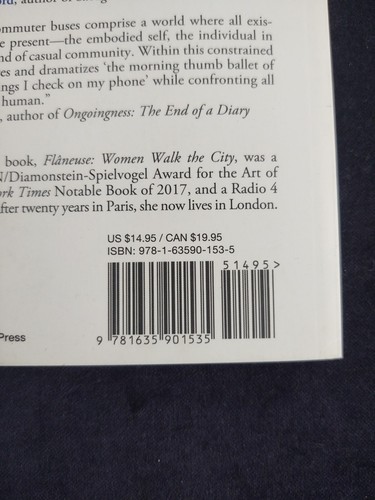 No. 91/92 Diary Of A Year On The Bus Paris Softcover Book Lauren Elkin 1st Print - Picture 3 of 23