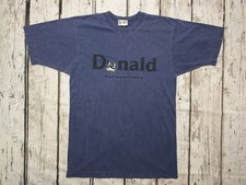 VTG Donald Duck Walt Disney World Character Navy Blue 1990s Men's T-Shirt - Sz M