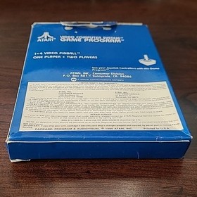 Atari 2600 Video Pinball Complete in Box (CIB) With Manual, Tested Working