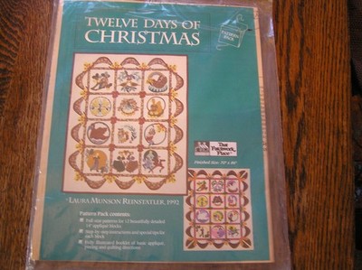 Patchwork Place 1992 Laura Munson Reinstatler TWELVE DAYS OF CHRISTMAS Patterns