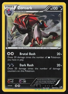 Zoroark - 90/113 - Holo Rare - Legendary Treasures - Pokemon Card