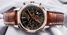 Breitling Transocean Chronograph 43mm Rose Gold Complete Set Bronze Dial UB0152 3