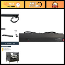 8-Outlet 1U PDU Power Distribution Unit, 120V/15A, Surge Protection, 6ft Cord