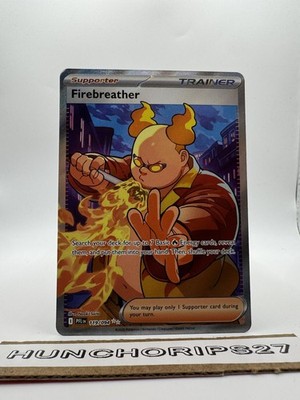 Fire Breather 119/94 Full Art Trainer Holo Me02: Phantasmal Flames Pokémon TCG