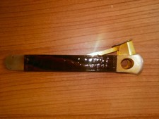 Vintage Zigarren-Einkerber – Donatus Solingen – vergoldet – Schlangenleder