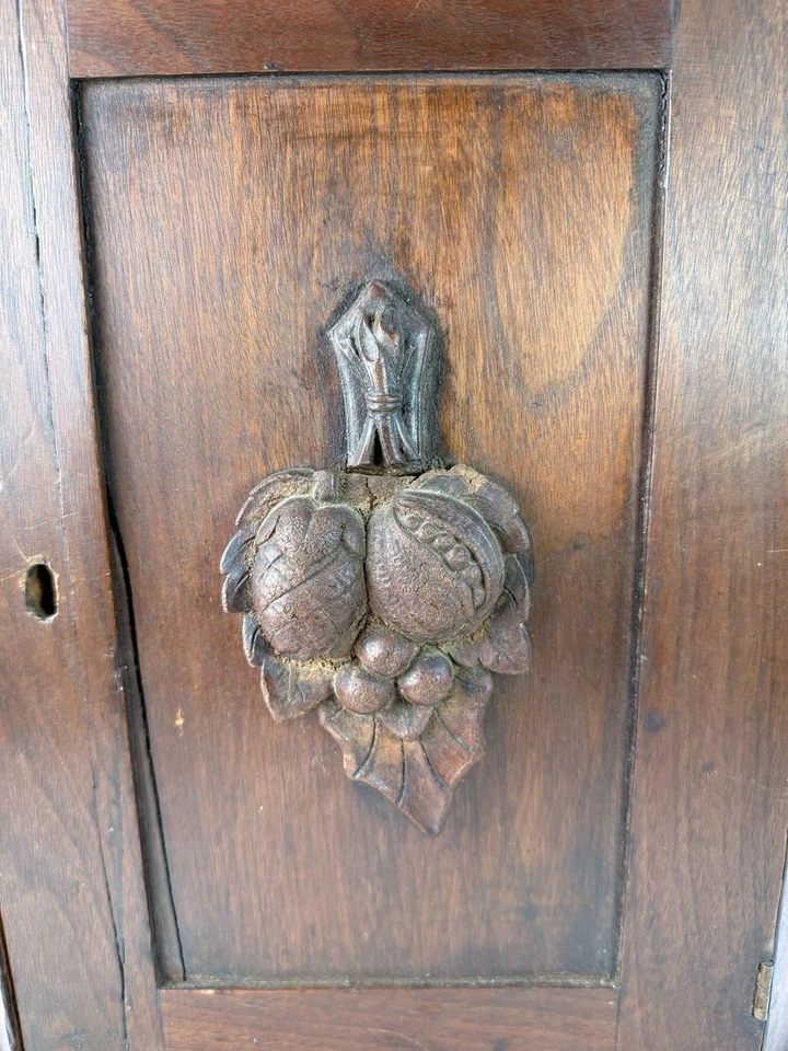 Estante armario esquinero primitivo años 1800 pino americano Foto 2 de 4