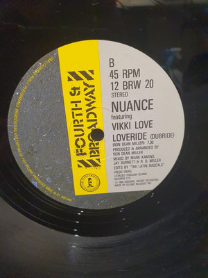 Nuance Feat. Vikki Love - Loveride - UK 12'' Vinyl - 1984 - 4th & Broadway