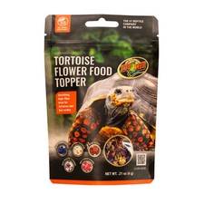 Zoo Med Tortoise and Box Turtle Flower Food Topper 0.21 oz Fiber Enrichment