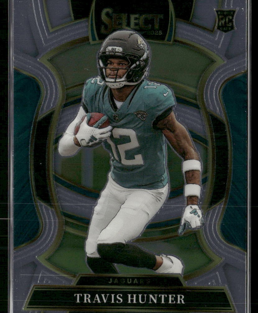 2025 Panini Select #28 Travis Hunter Silver Prizm