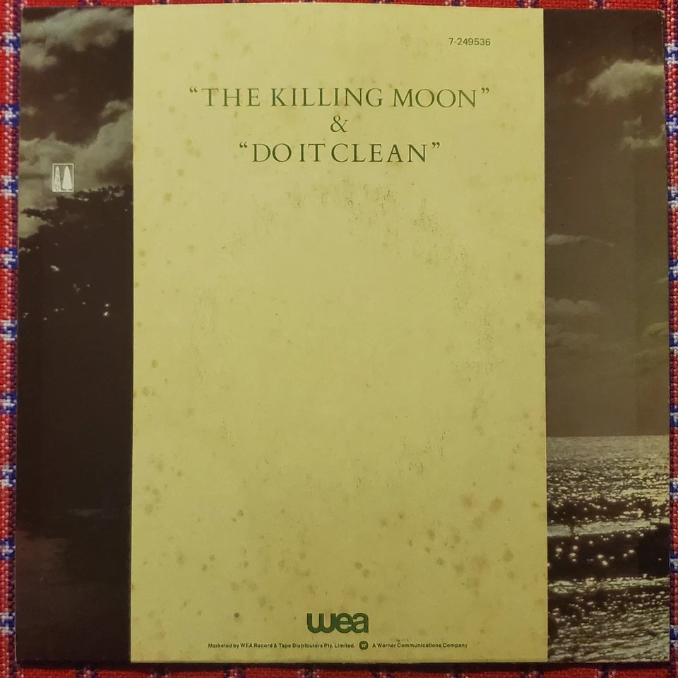 Echo & The Bunnymen – The Killing Moon - RARE 1984 Aus 7" single - VG+/VG - Image 2 of 4