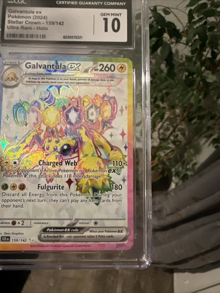 159 142 pokemon card TCG SV7: Stellar Crown #159/142 Galvantula ex Pokmon Hit Points140 HP Form Pokemon Card Galvantula ex 159/142