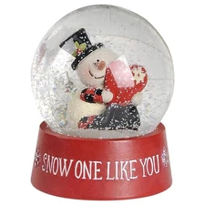 Snow One Like You Christmas Snow Globe with Snowman