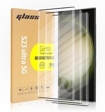 3 PACK Samsung Galaxy S23 Ultra 5G Screen Protector Edge to Edge,Anti-Scratc HD