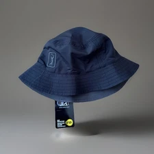 PGA PRO SERIES GOLF BUCKET HAT BLACK GREY PGA TOUR REVERSIBLE UNISEX NEW W/ TAGS