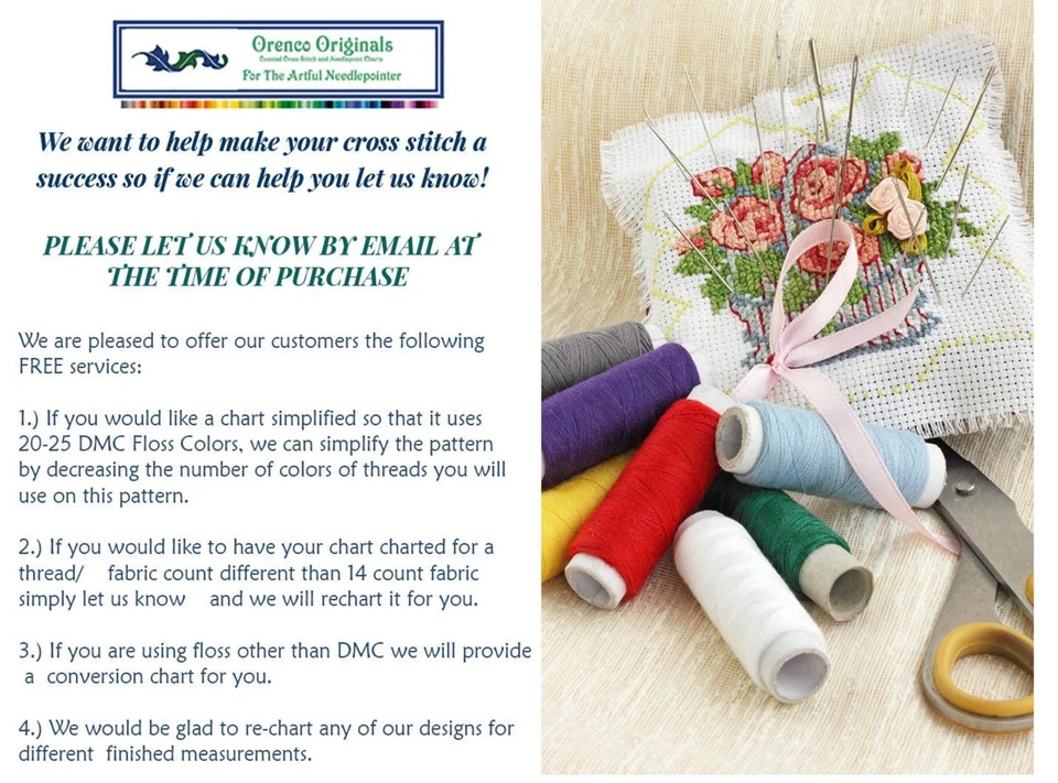 Guardian Angel Gabriel Contemporary Yumi Sugai Counted Cross Stitch Pattern - Image 4 of 4