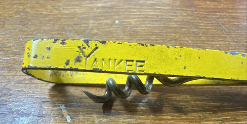 VINTAGE YANKEE CAN BOTTLE OPENER CORKSCREW Yellow - Picture 2 of 7