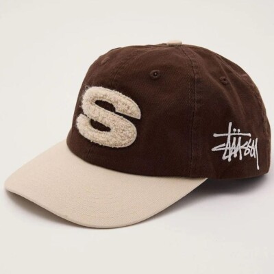 Stussy Sロゴブラウンキャップ NEW Stussy Chenille S Cap street Brown cute Fedex/DHL | eBay