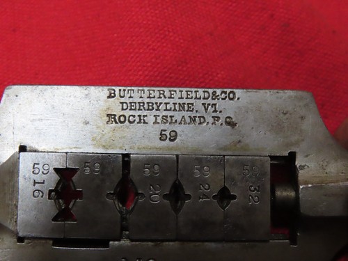 Vintage Butterfield n.53 re-threading die, Chaser, 32,24,20,16 TPI,USA~GD+🤠BF5.4.25R - Foto 3 di 5