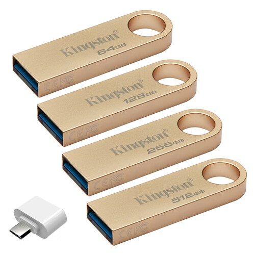 Kingston 512GB 256GB 128GB 64GB DT SE9 G3 Flash USB 3.0 3.2 Drive 220MBs OTG Lot - Picture 10 of 10