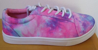 Olivia Miller Girl Pink Blue Purple Tie Dye Casual Sneakers Sz 3