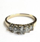 GIA 14k yellow gold .88ct 5 stone round diamond engagement ring 2.8g estate 7 — photo 7