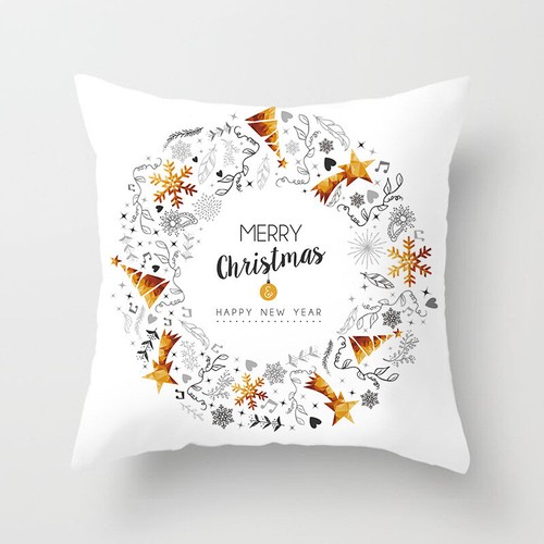 NEW 18'' Christmas Xmas Cushion Cover Pillow Case Room Sofa Home Decoration UK - Picture 16 of 59