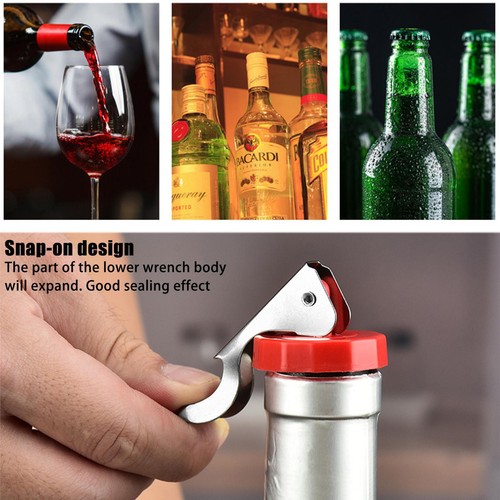 4 Pcs Bottle Stopper Wine Champagne Saver Stopper Beer Seal Sealer Stopper - Picture 4 of 10
