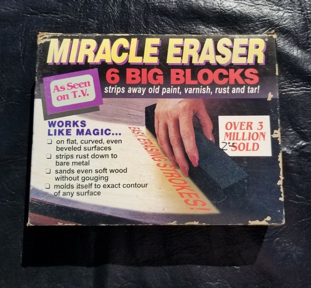 Miracle Eraser 6 Big Blocks as Seen on TV Makes Paint & Varnish