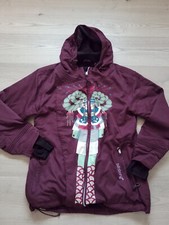 Bilabonga Koralie Meningo Seri Ski Snowbord Jacket Burgundy Color Size Us 4 /uk