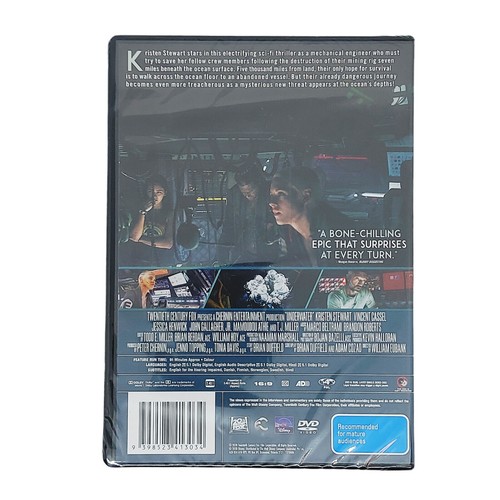 Underwater (DVD,2020) Kristen Stewart, Jessica Henwick T.J. Miller RG4
