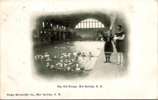 Postcard The Old Plunge Old Bathing Attire Hot Springs South Dakota SD 1911 2096