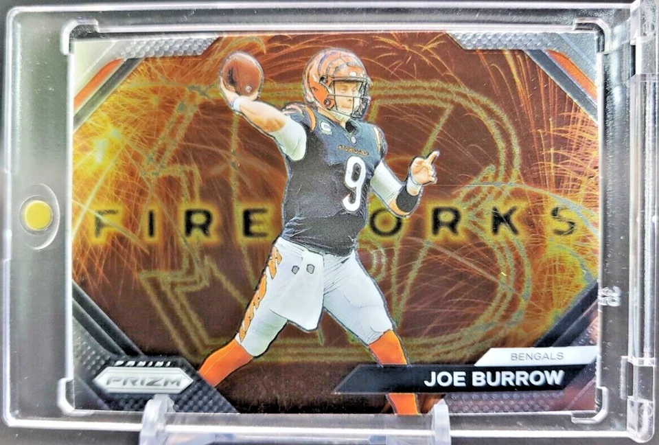 JOE BURROW 2023 Panini INSERT Prizm Fireworks 🔥 Cincinnati Bengals 🔥 - Image 3 of 4