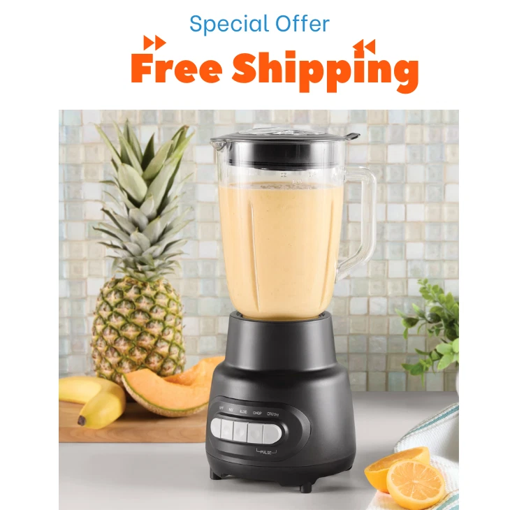 Mainstays Glass Jar 5 Speed Blender with 6-Cup Jar (48Oz) Capacity,New Us - Image 4 of 4