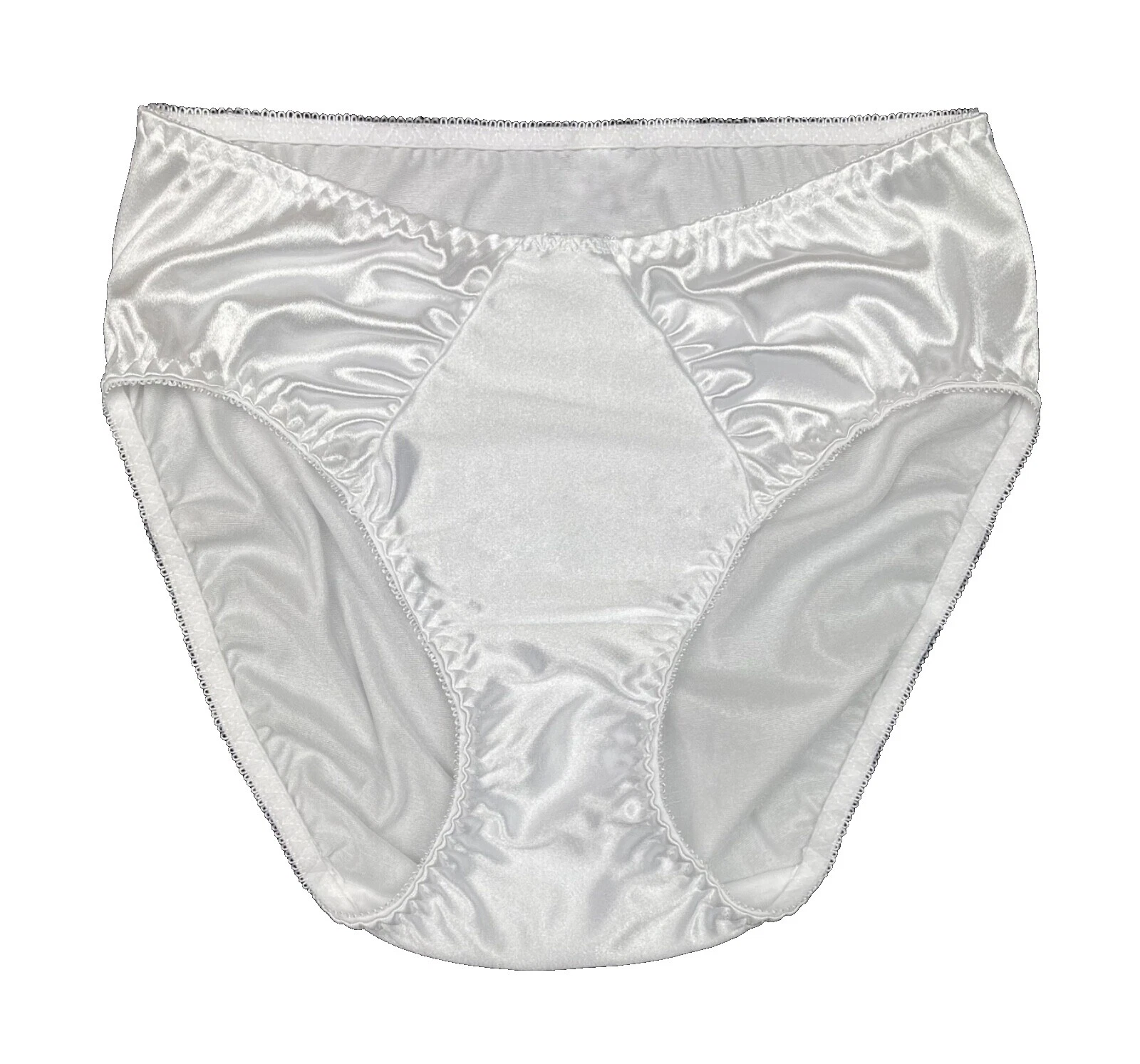Satin White Vintage Panties for Women