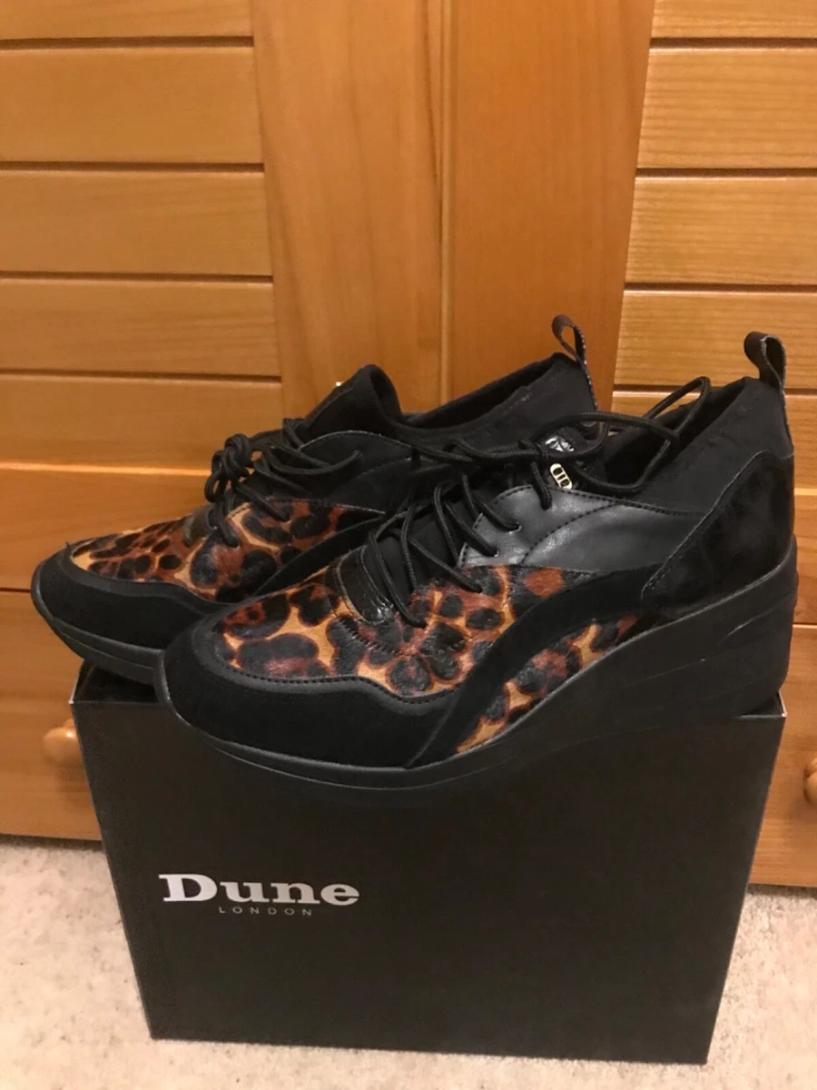 Leopard print cheap trainers dune