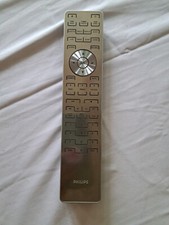 Philips MCD909 DVD System Remote Control Glossy Grey Black Rectangular