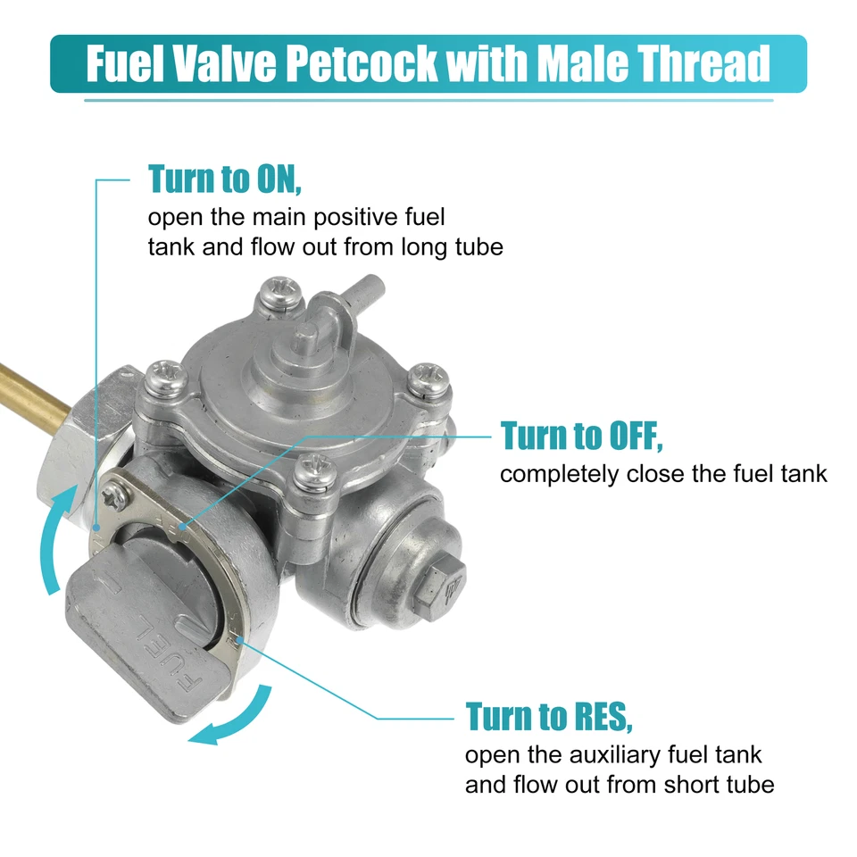 Paquete (1) Interruptor de tanque de gasolina Petcock de válvula de combustible para Honda Nighthawk 450 1982-1986 Foto 3 de 4