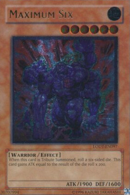 Maximum Six - LODT-EN097 - Ultimate Rare - Unlimited Edition x1 - Damaged