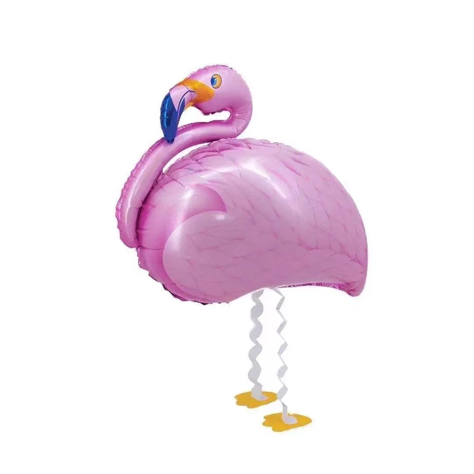 Anniversaire Fête Feuille Flamant Rose Ballon Enfants Arc-en-Ciel Décoration GB - Photo 1/1