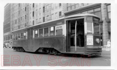 8AA259 RP 1951 B&Q BROOKLYN & QUEENS TRANSIT RAILWAY CAR #6114 'AVENUE U'
