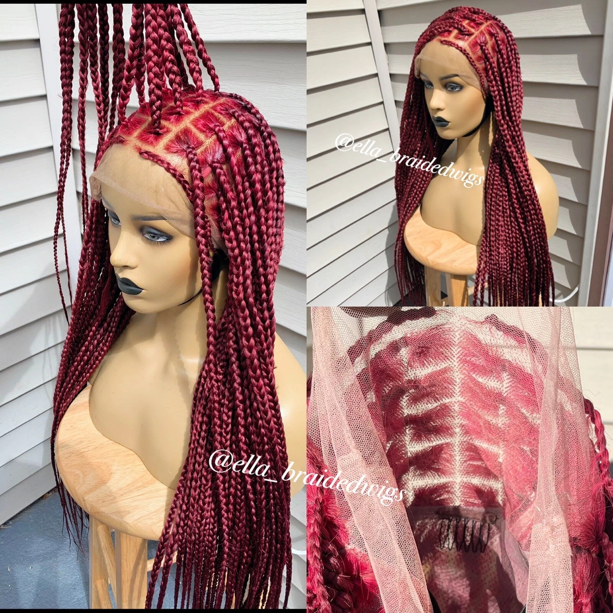 knotless Braided wig For Black Women eBay