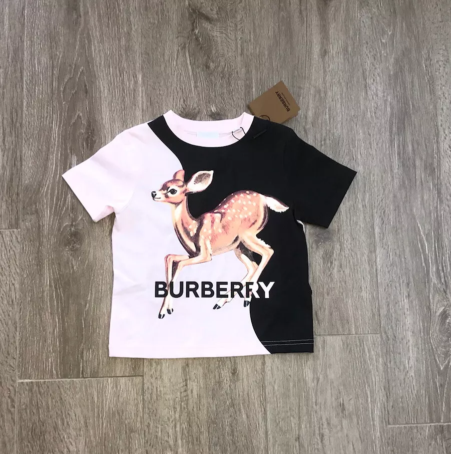 Burberry girls deer t shirt age 4 Years BNWT