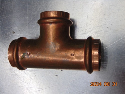 1 NEW ProPress 1 in. Press Copper Tee Fitting Viega 1" x 1" X 1" PIPE FITTING