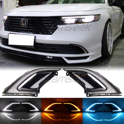 LED DRL Tagfahrlicht für Honda Accord 2023+ Blinker Nebelscheinwerfer 3 Farben